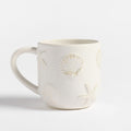 Embossed Coastal Stoneware Mug