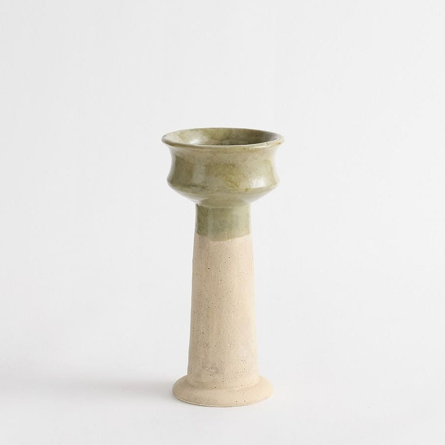 French Glaze Candle Holder