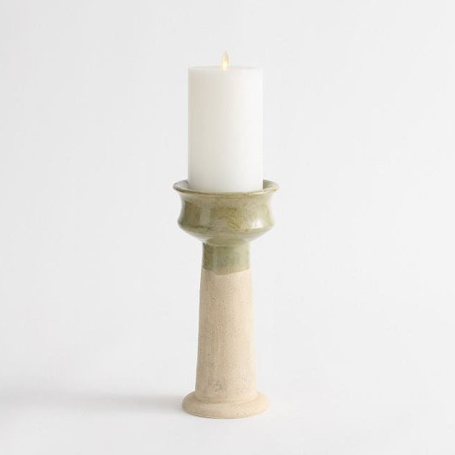 French Glaze Candle Holder
