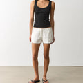 Linen Low Rise Tailored Short