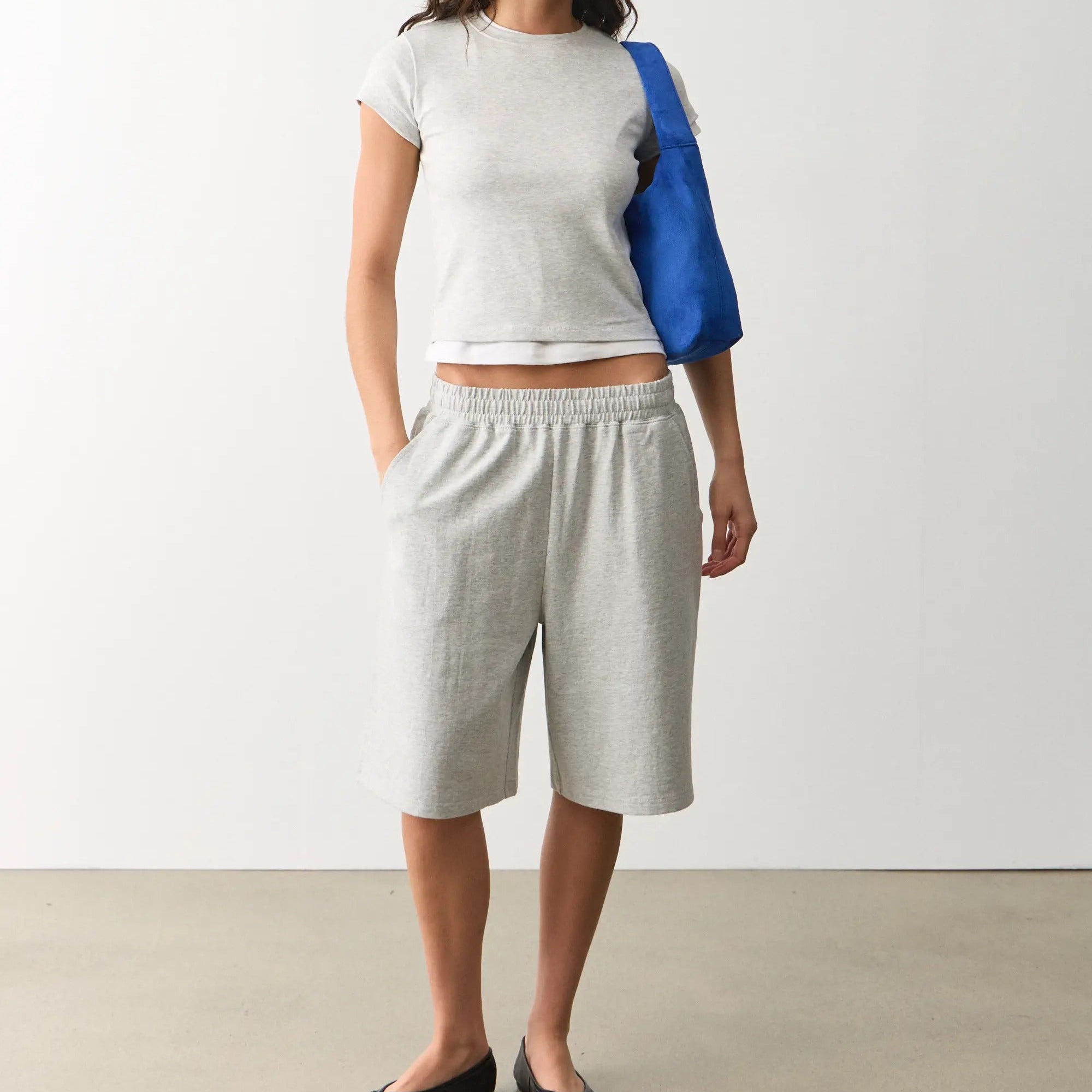 Oversized Longline Sweat Short