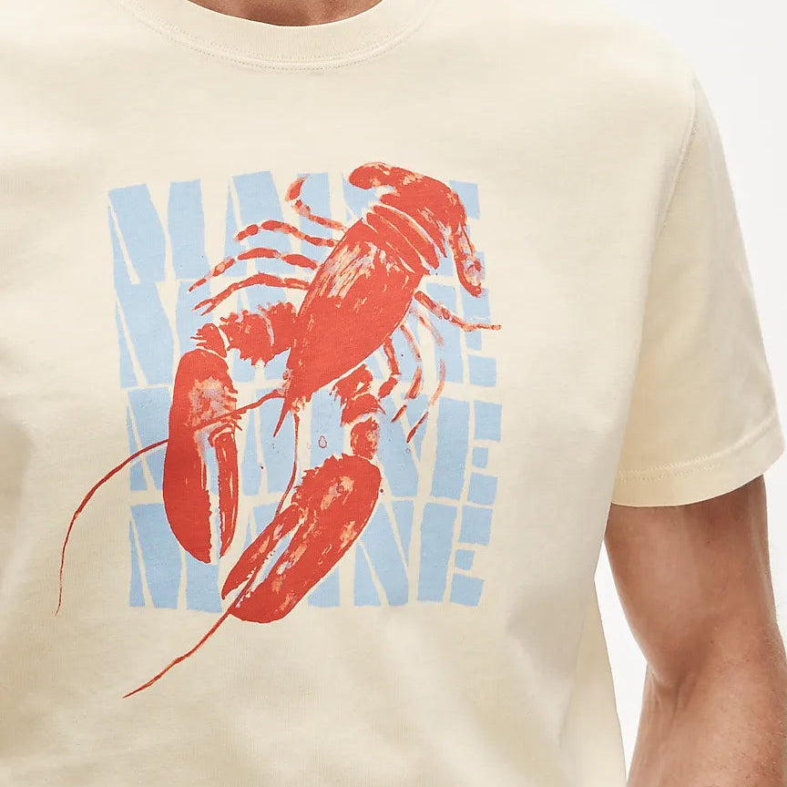 Vintage-Wash Cotton Graphic T-Shirt